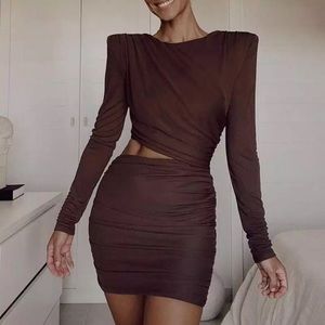 Sexy Mini Dress long sleeve size M